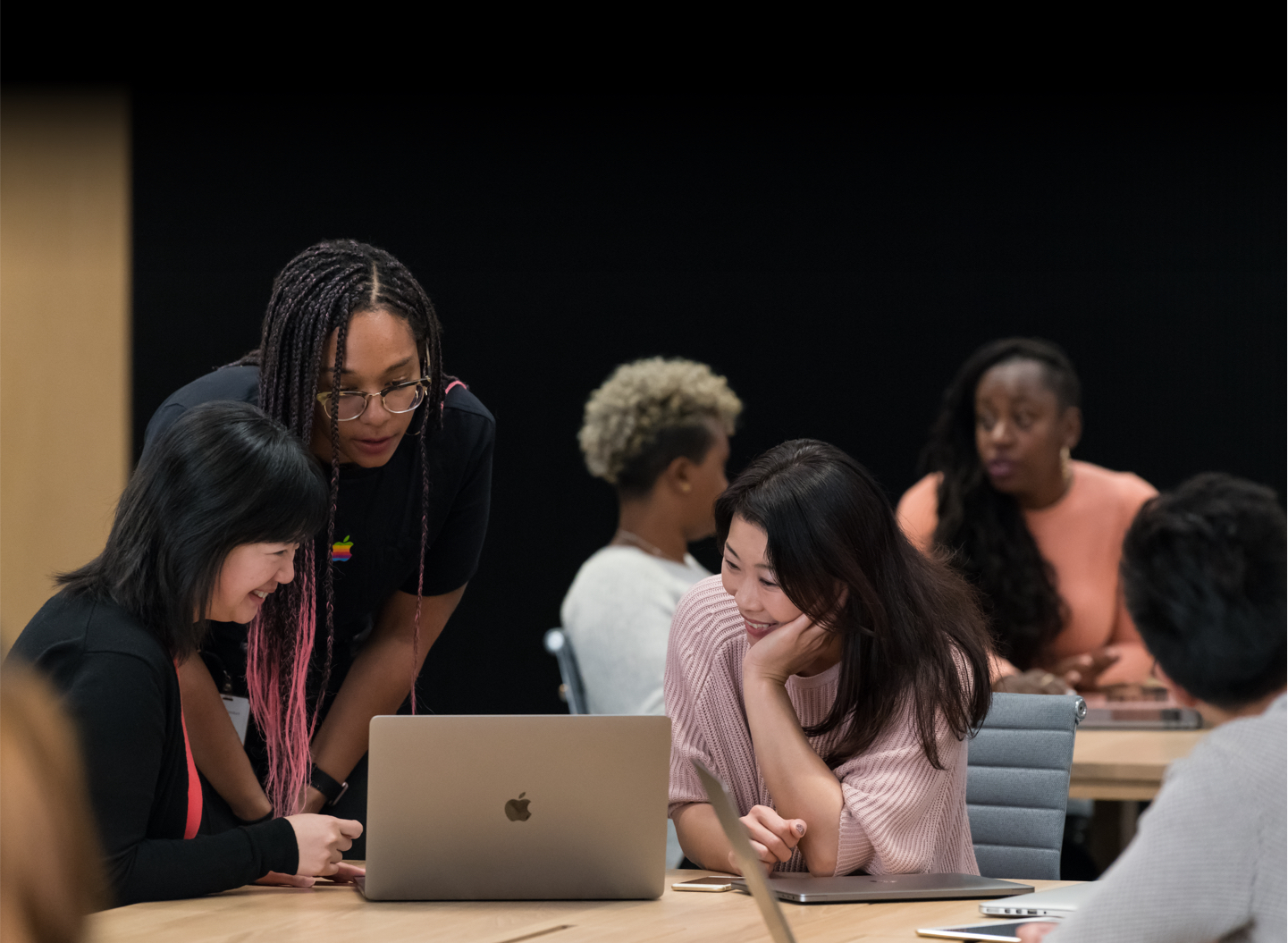 蘋果黑人創業者及開發人員訓練營，聚焦教育及經濟平等。（蘋果公司圖片）