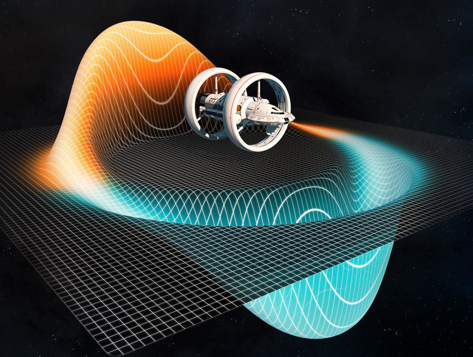 Erik Lentz提倡以巨大引力扭曲時空，從正能量製造「曲速泡泡」。（網上圖片）