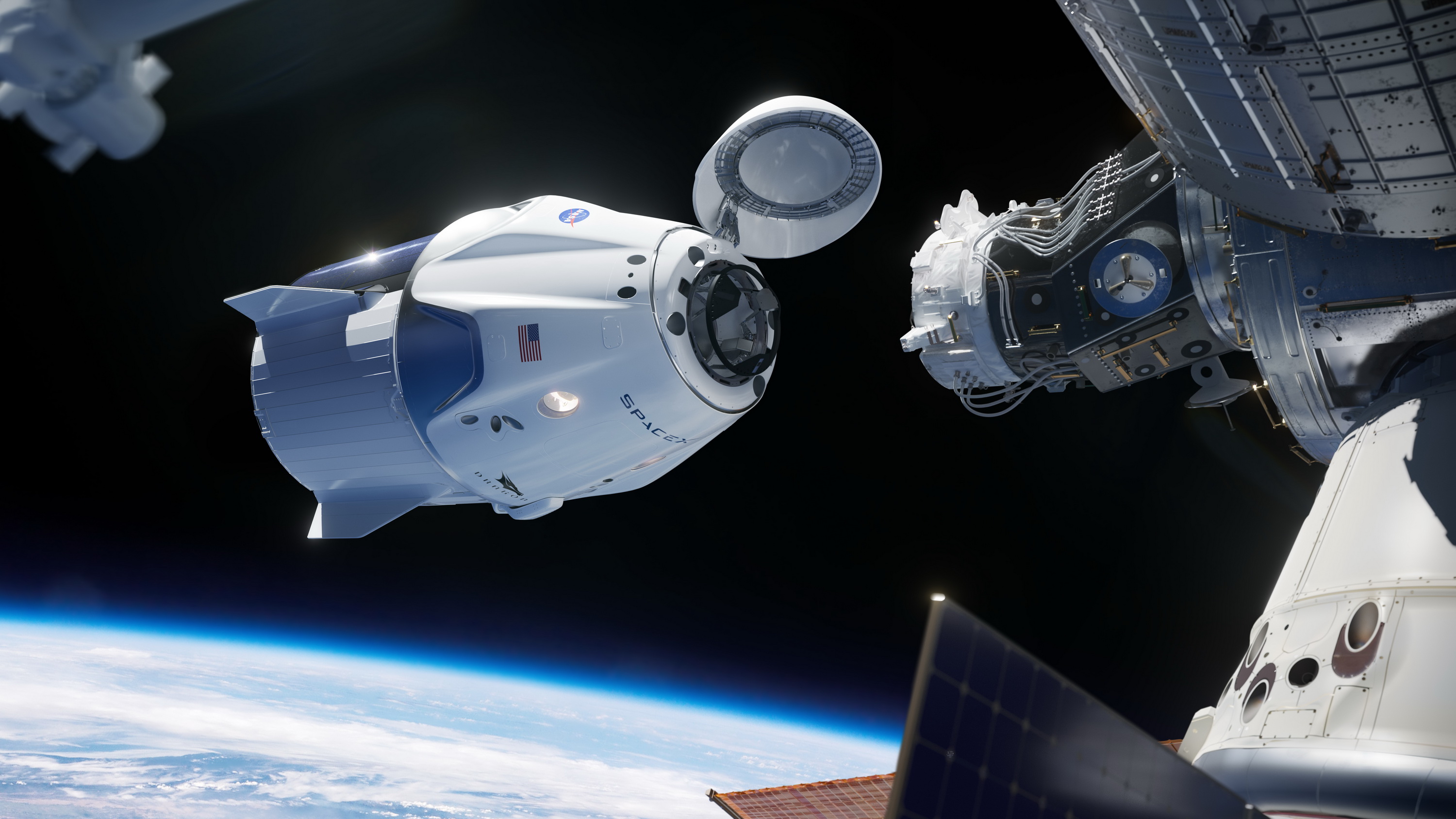 SpaceX研發載人太空艙「龍飛船」後，NASA至少節省了200億美元。（美國太空總署圖片）