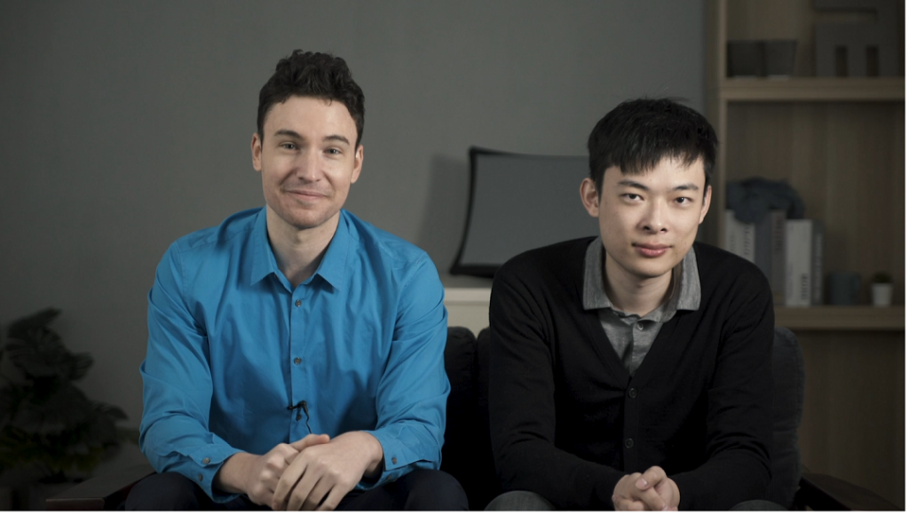 Arovia兩位創辦人Alexander Wesley（左）和George Zhu（右）。