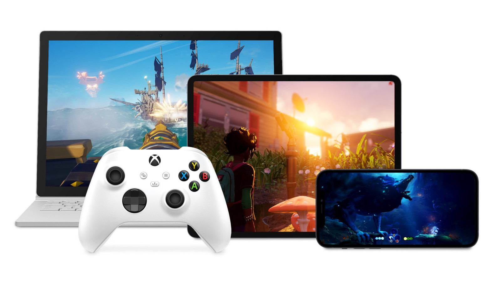 玩家透過採用Windows 10的個人電腦、蘋果iPhone及iPad等平台，即可在網站任玩百多款Xbox遊戲。（微軟網上圖片）