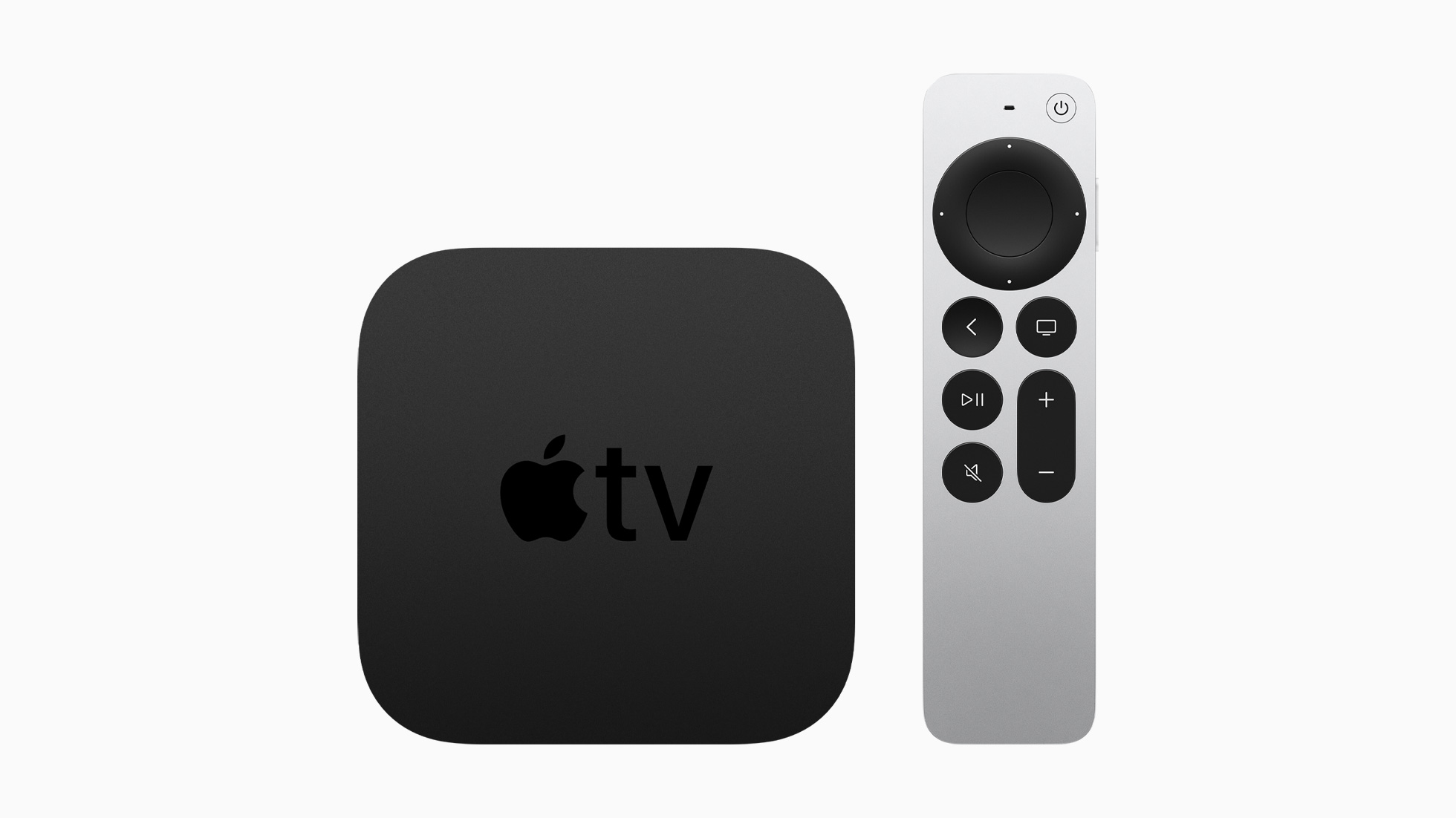 Apple TV 4K配備Siri遙控器，更可用iPhone調校色溫。（蘋果公司圖片）