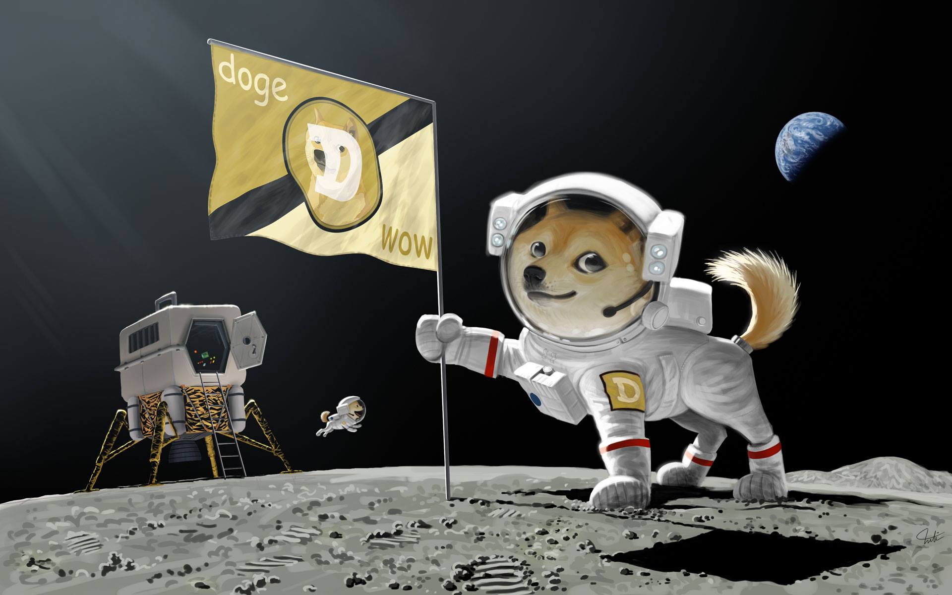 SpaceX的DOGE-1衞星登月計劃，將接受狗狗幣為支付工具。（Facebook網上圖片）