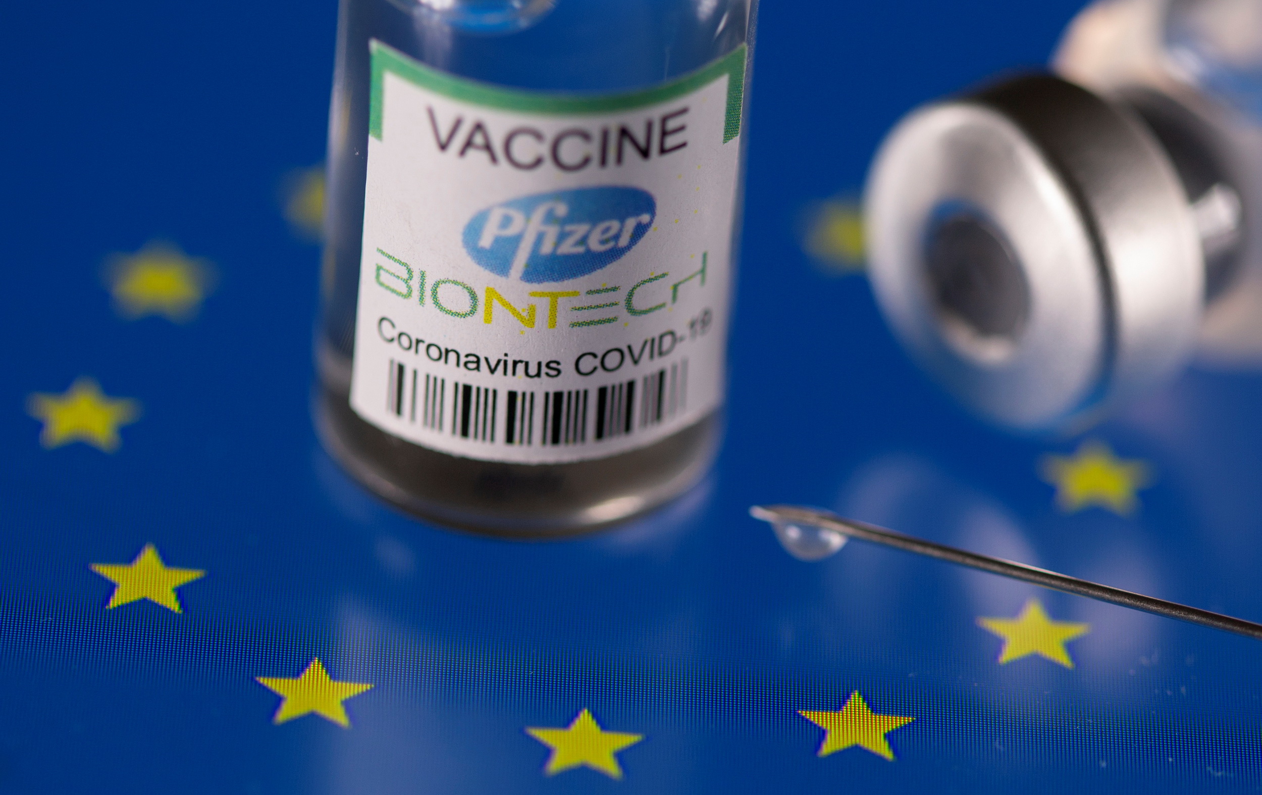 BioNTech與輝瑞共同開發的新冠疫苗，在全球取得空前成功，令德國生科初創重獲投資者關注。（彭博、路透資料圖片）