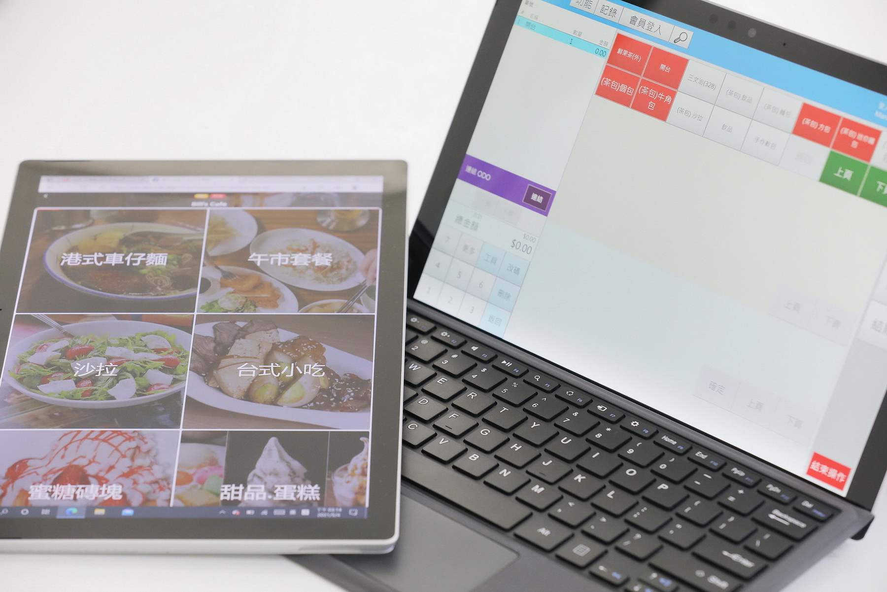 食客只要以手機掃描條碼，即可查閱餐牌、堂食點餐及預訂外賣等。（黃俊耀攝）
