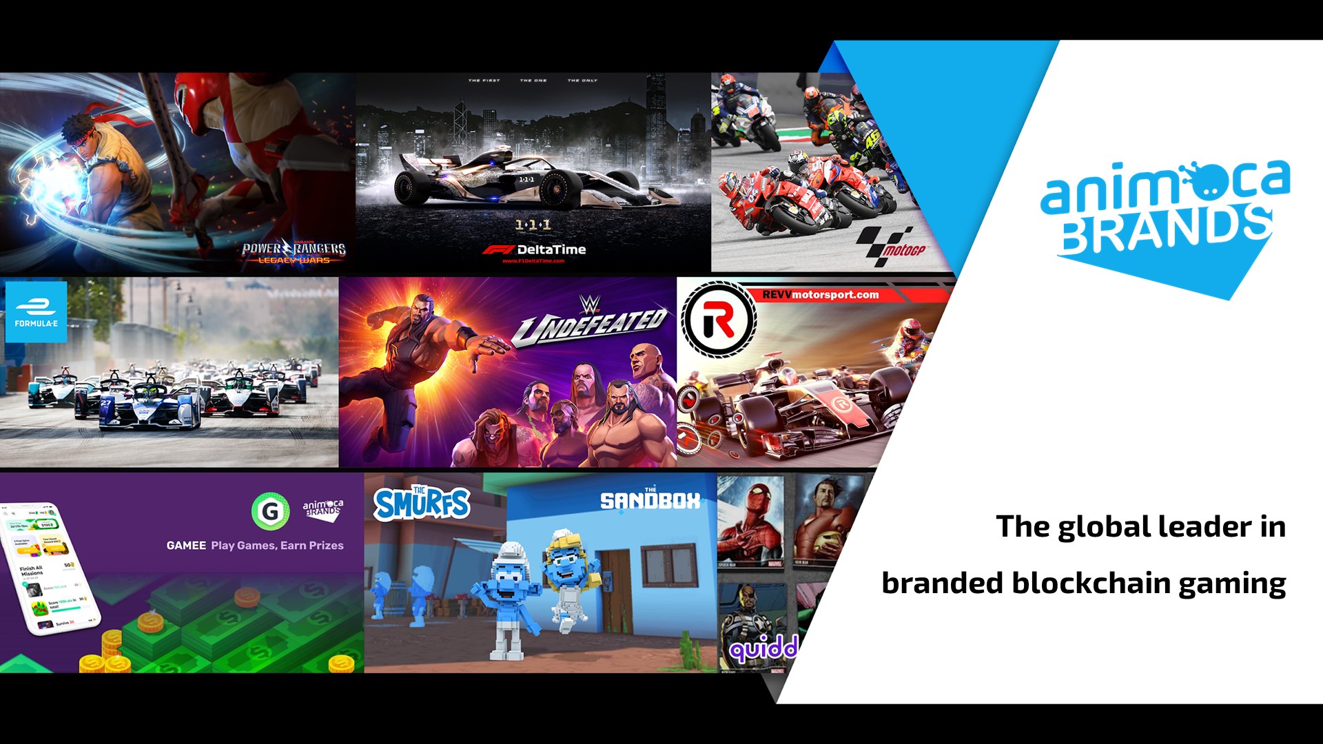 成立於2014年的Animoca Brands，通過NFT向遊戲玩家提供數碼產權。（Animoca Brands網站圖片）