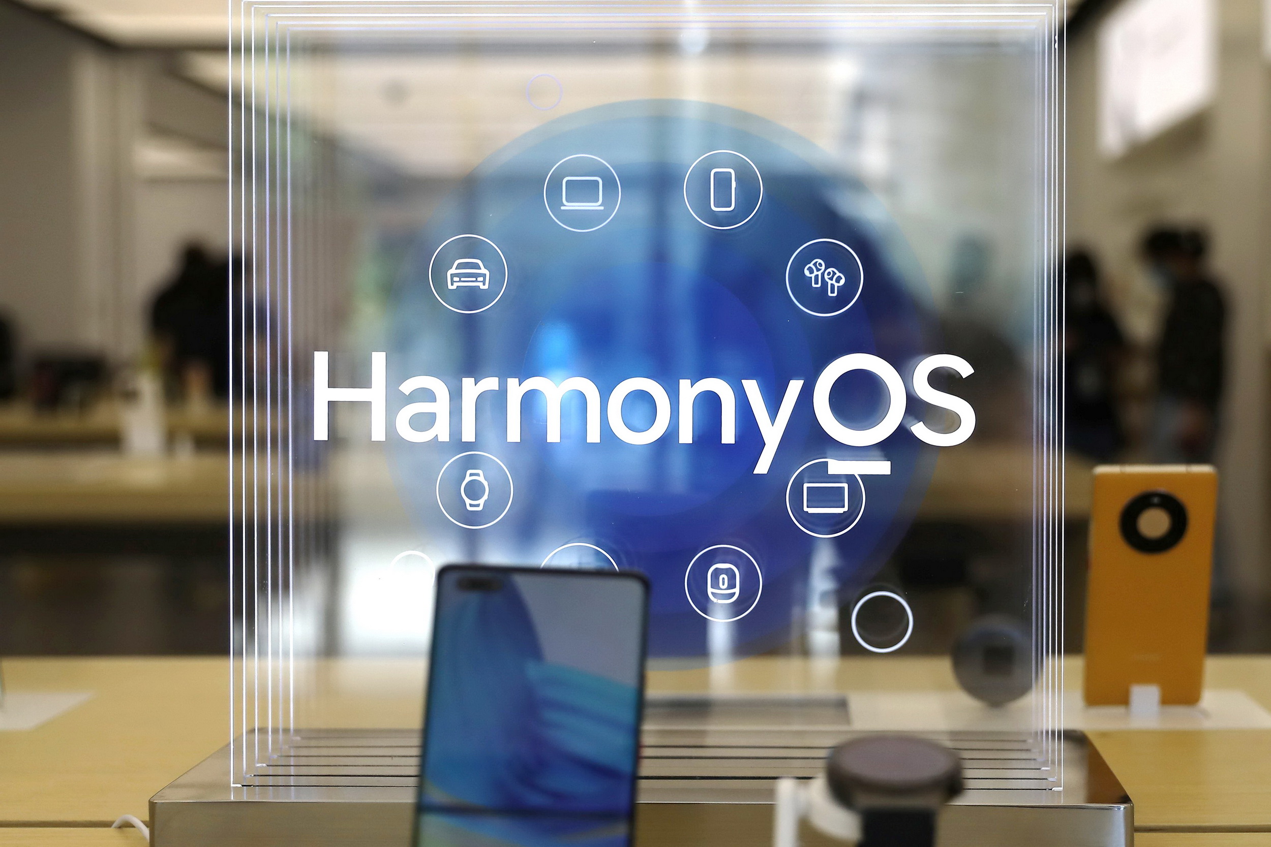 華為上周正式發布鴻蒙（HarmonyOS 2）軟件操作系統平台。（路透資料圖片）