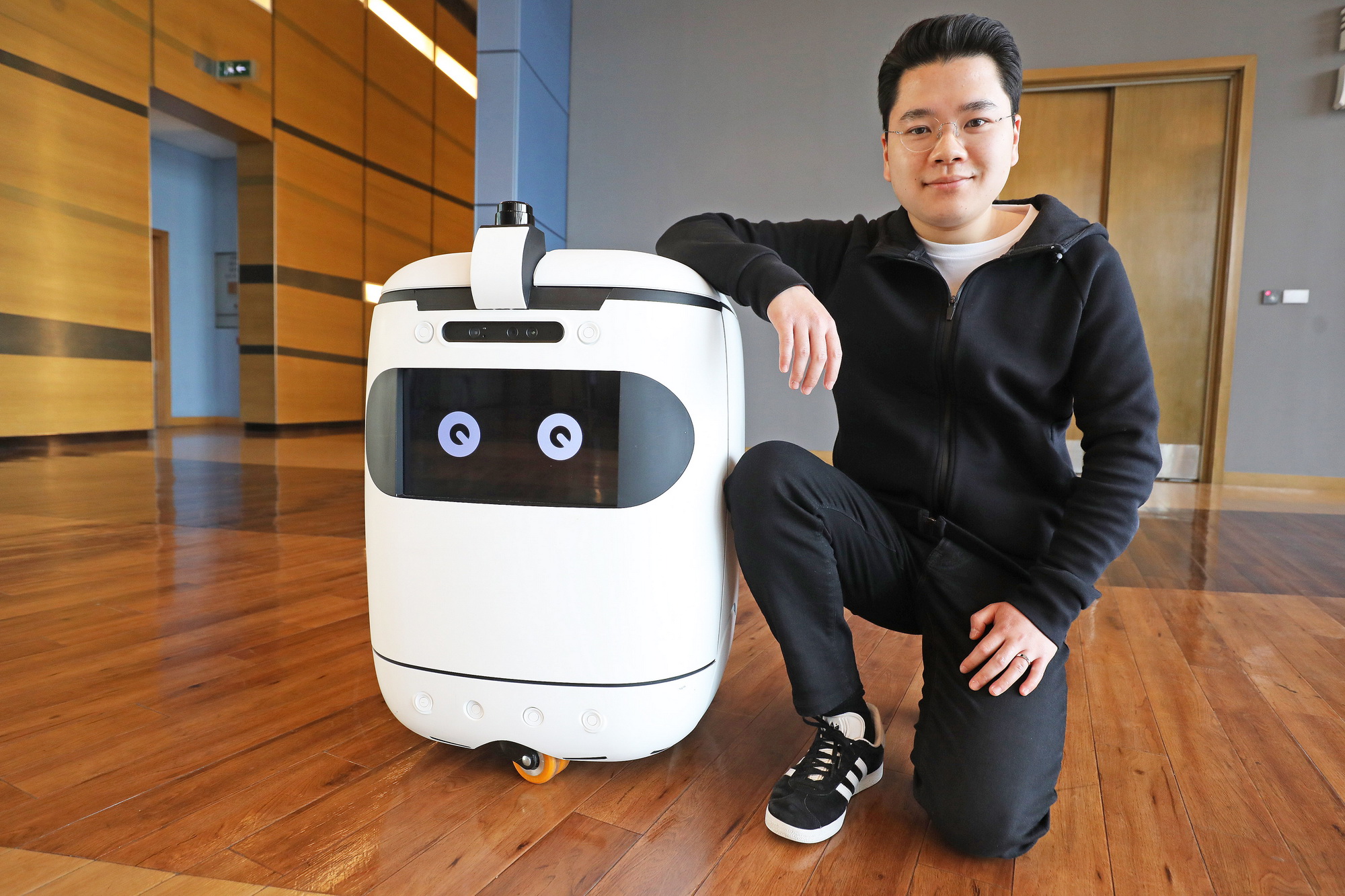 Rice Robotics主力開發消毒及送貨機械人；圖為創辦人李國康。（信報資料圖片）