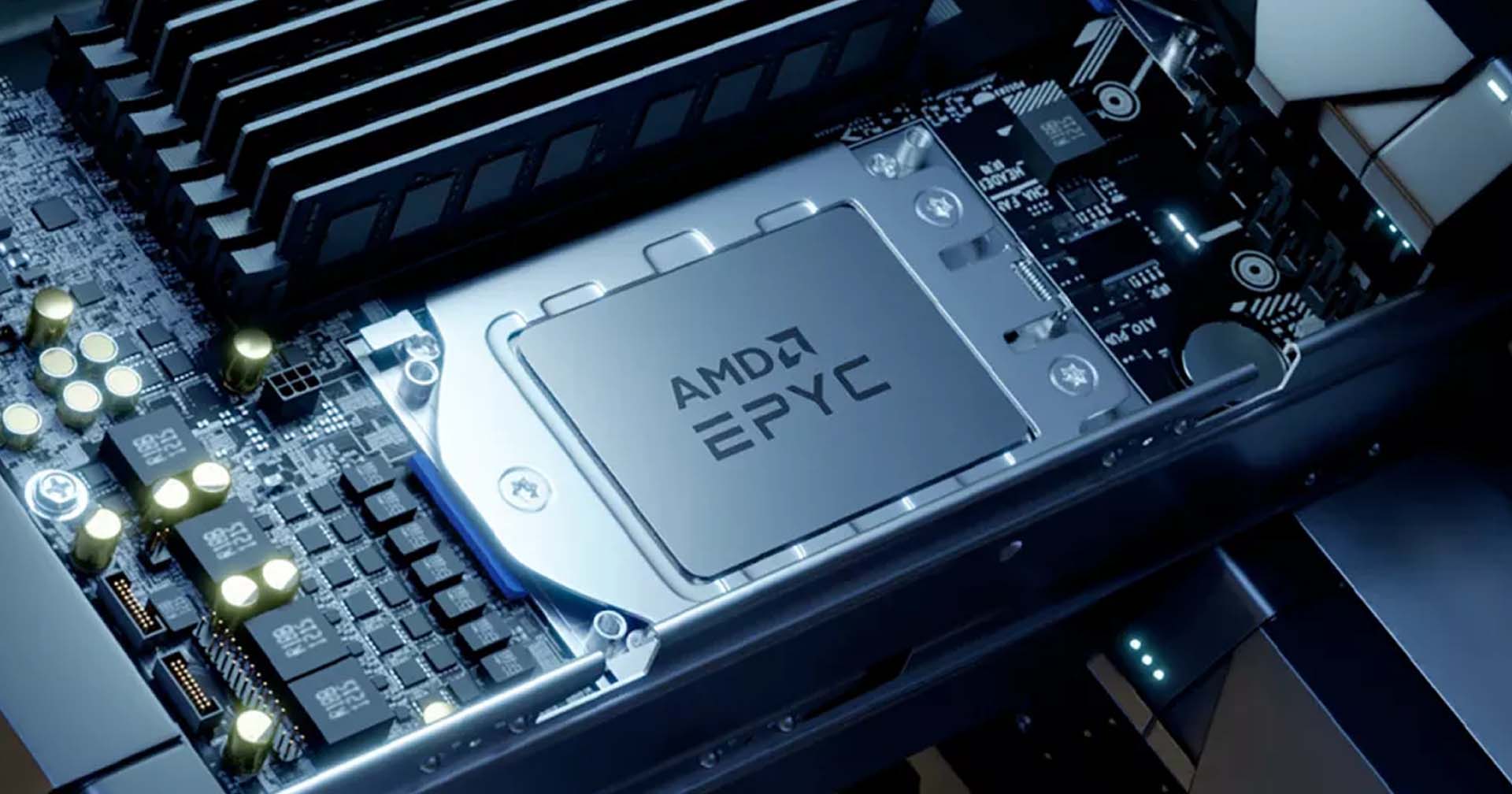 瑞士團隊使用32核心的AMD處理器計算圓周率。（AMD圖片）