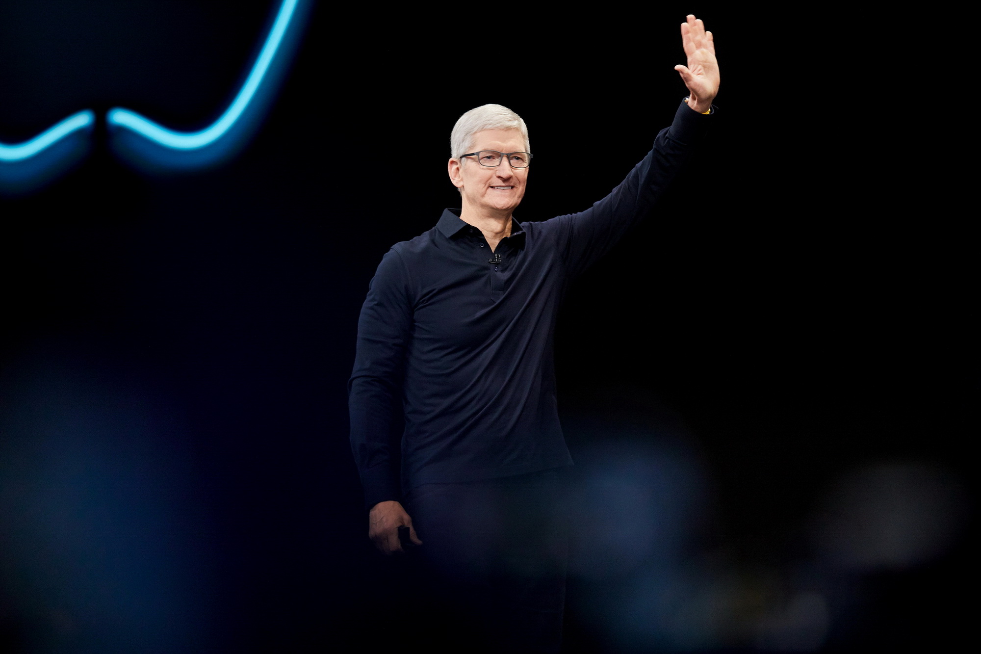 庫克上周出任蘋果CEO剛滿10年，市場已開始推測接班人選。（蘋果公司圖片）