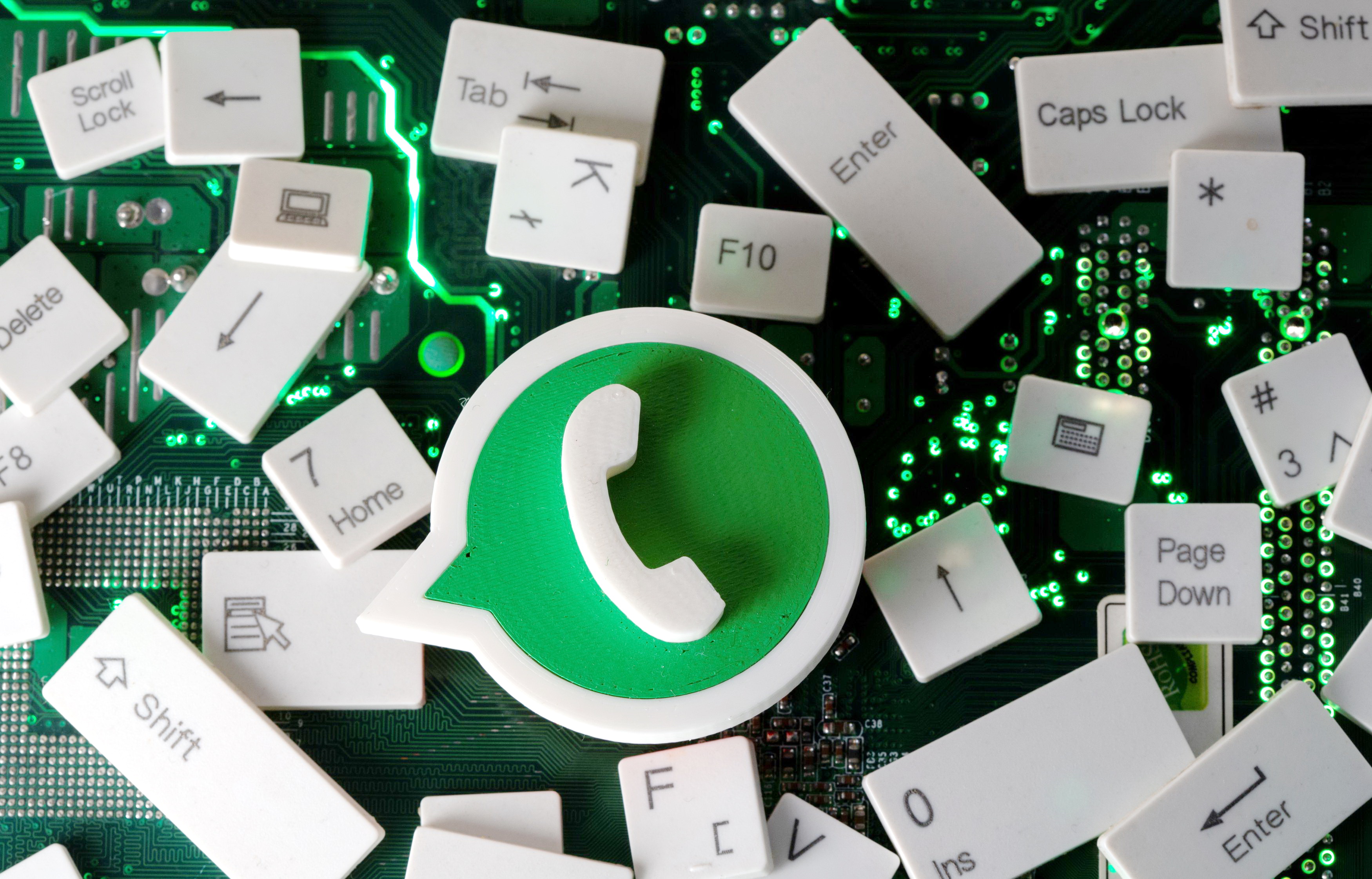 WhatsApp被指違反歐盟私隱條例，遭到愛爾蘭數據保障機構判處罰款2.25億歐羅（20.74億港元）。（路透資料圖片）