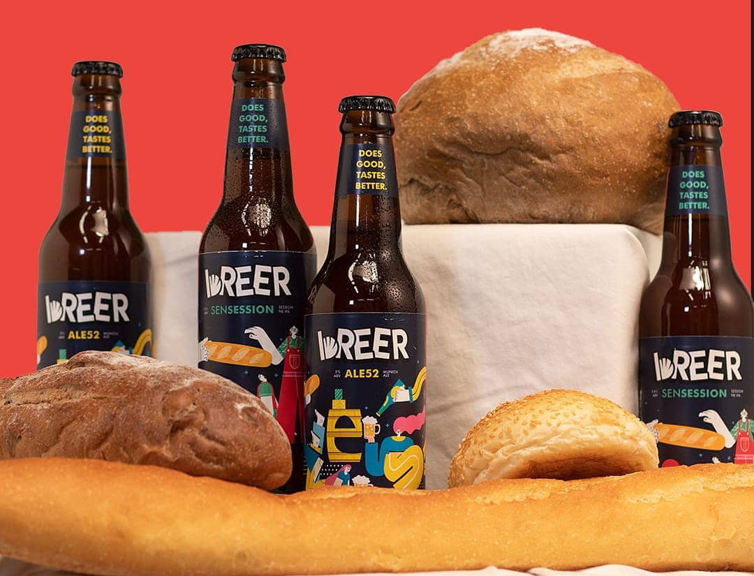 Breer收集坊間賣剩的麵包，再結合啤酒花、酵母釀酒。（Breer網上圖片）