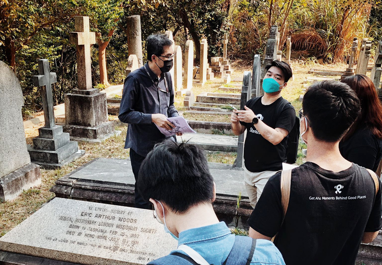 香港墳場等歷史地標是Storius主力介紹的景點。（受訪者提供）