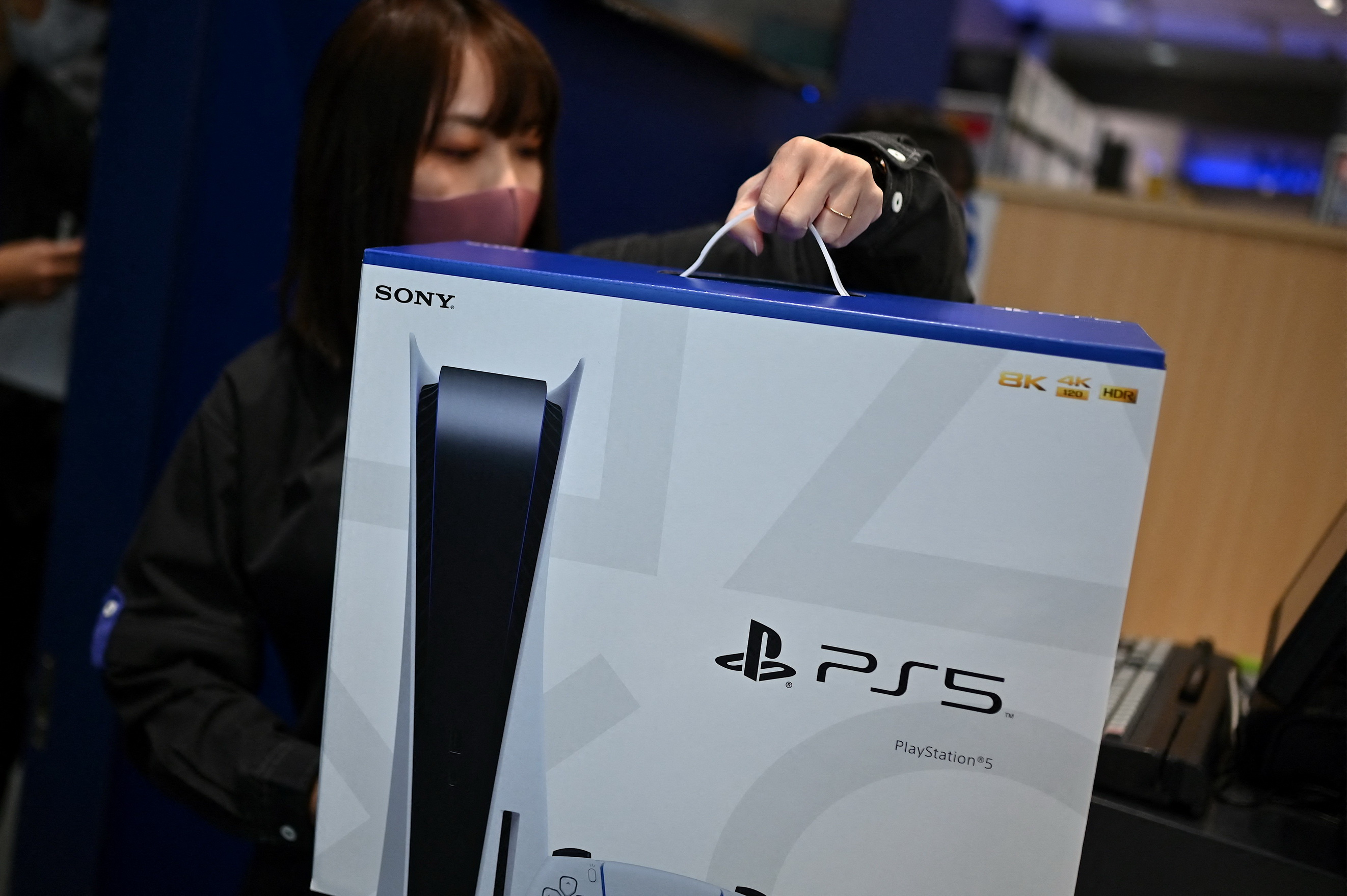 PlayStation 5推出了超過一年，市場依然一機難求。（法新社資料圖片）