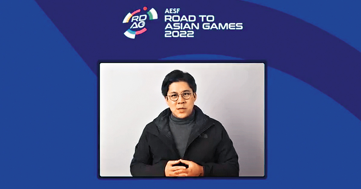 霍啟剛表示，電子體育成為今年杭州亞運比賽項目，寫下新里程碑。（電競聯賽fb影片擷圖）