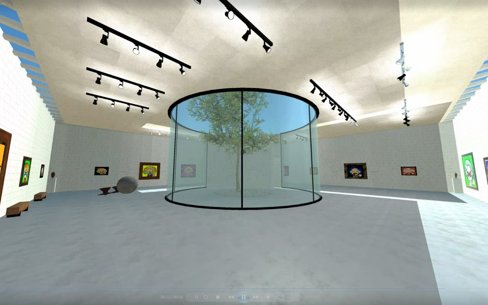 虛擬空間BEACONmeta可用作不同的教學示範。（受訪者提供圖片）