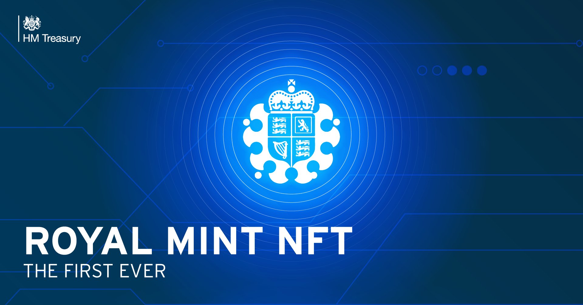 發行官方NFT為英方就加密資產，採取前瞻性做法的象徵。（Twitter網上圖片）