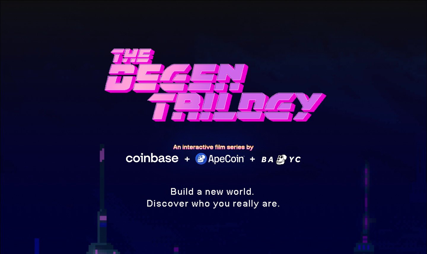 Coinbase夥拍無聊猿發行「電影三部曲」（The Deden Trilogy）。（Twitter網上圖片）