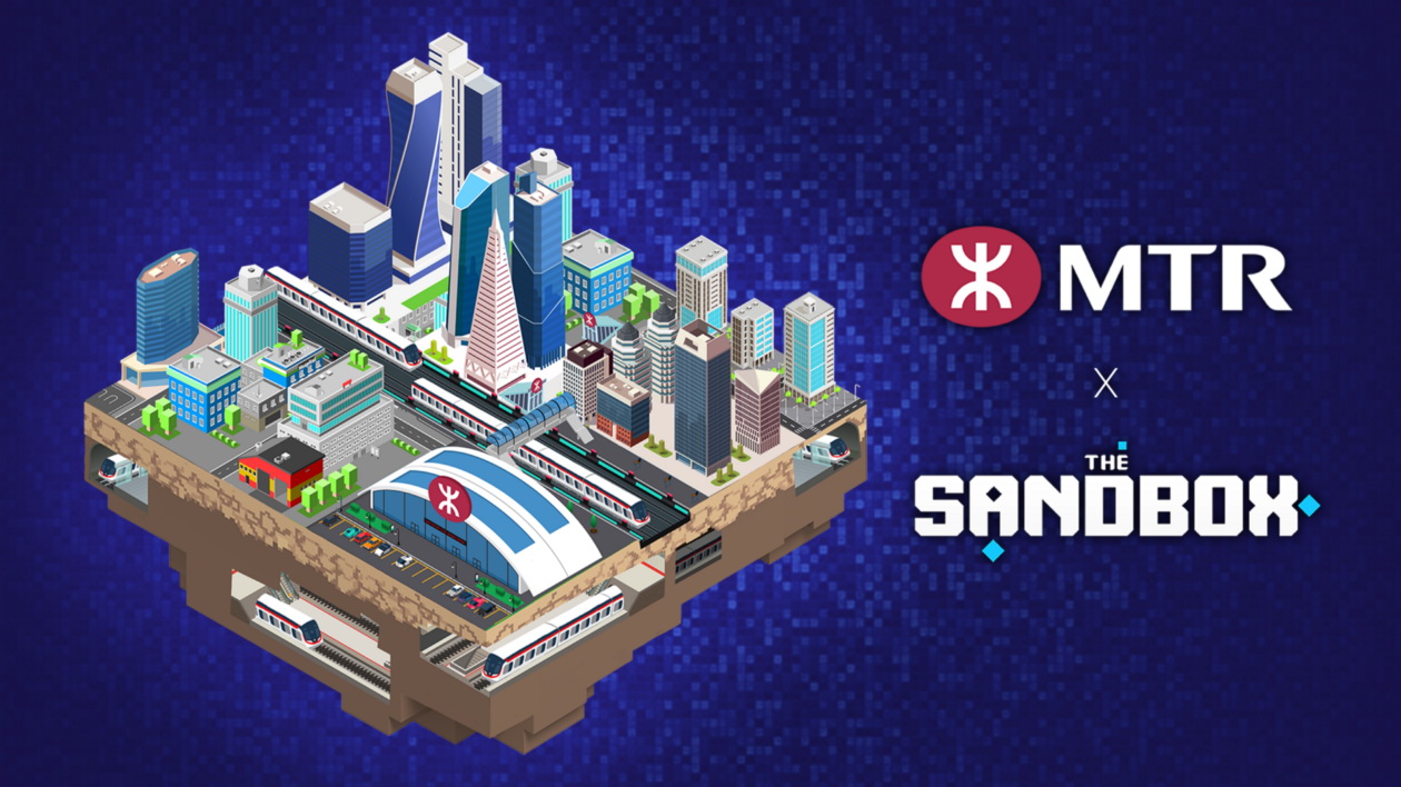 港鐵聲稱是全球首個進駐The Sandbox元宇宙的交通營運商。（The Sandbox網上圖片）