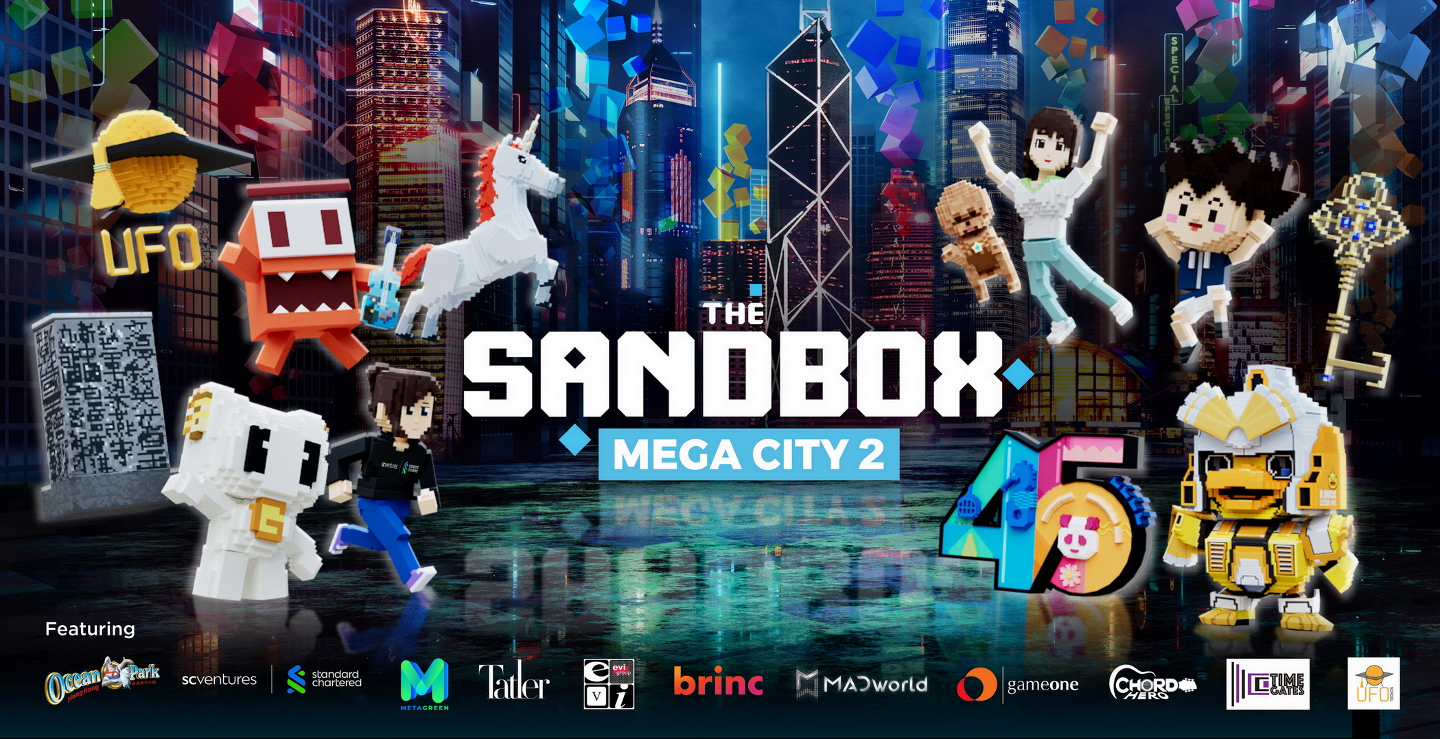 The Sandbox明晚舉行Mega City 2土地銷售活動。（The Sandbox圖片）