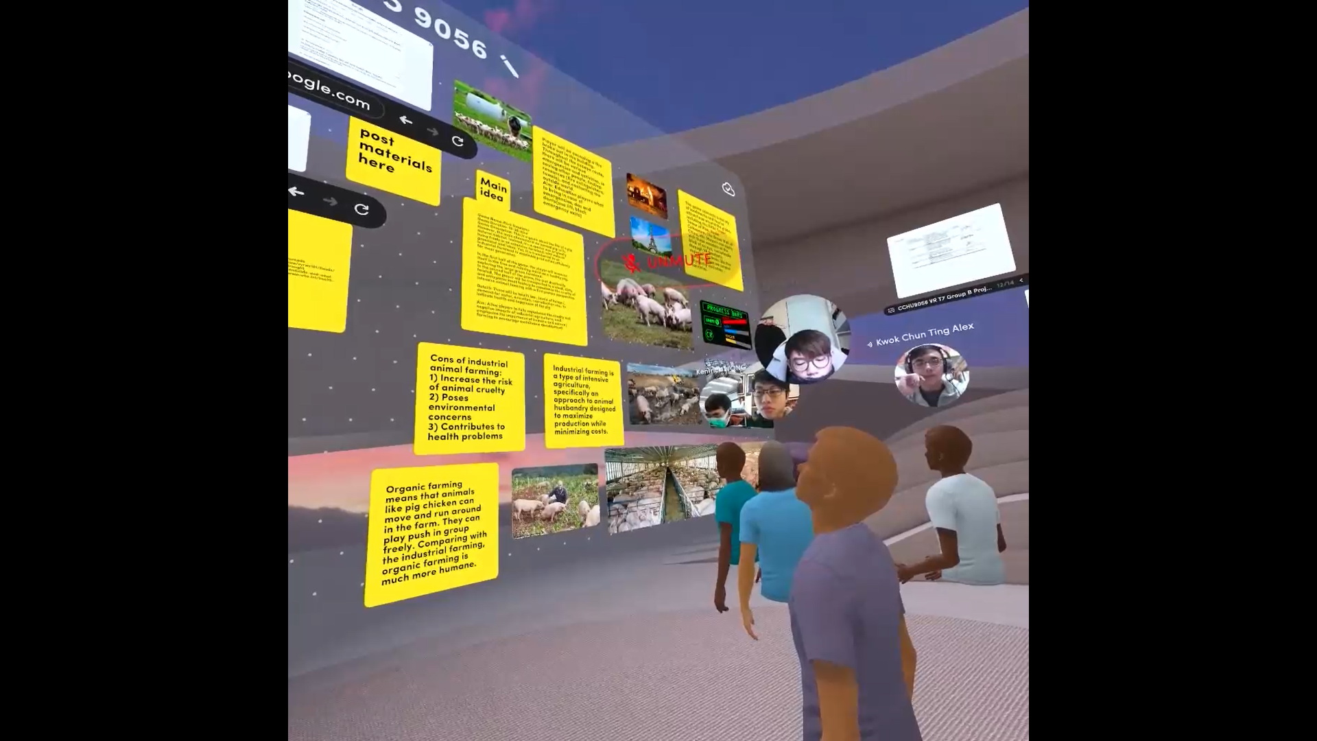 學生可在虛擬世界，隨時分享其作品。。（受訪者提供）