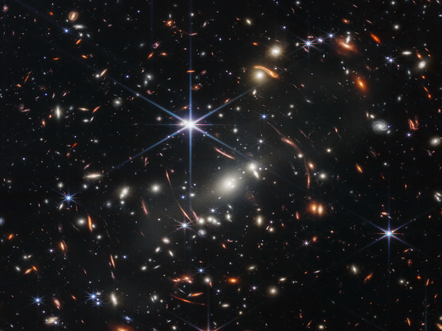 NASA公開首張由韋伯太空望遠鏡拍攝的全彩宇宙深空影像。（路透圖片）