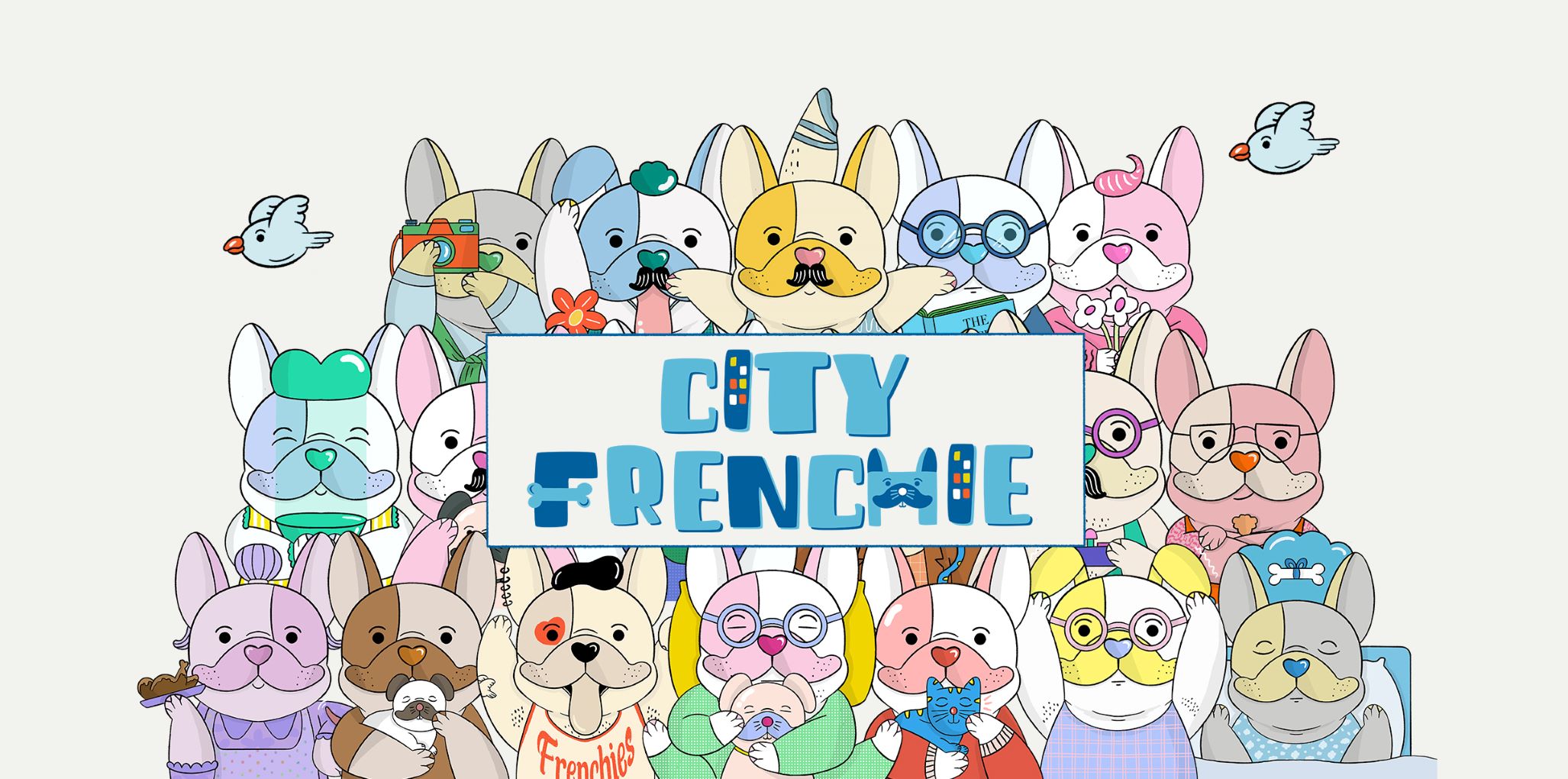 City Frenchie將鑄造100款，共計1105個NFT，每個定價800元。（雅虎香港圖片）