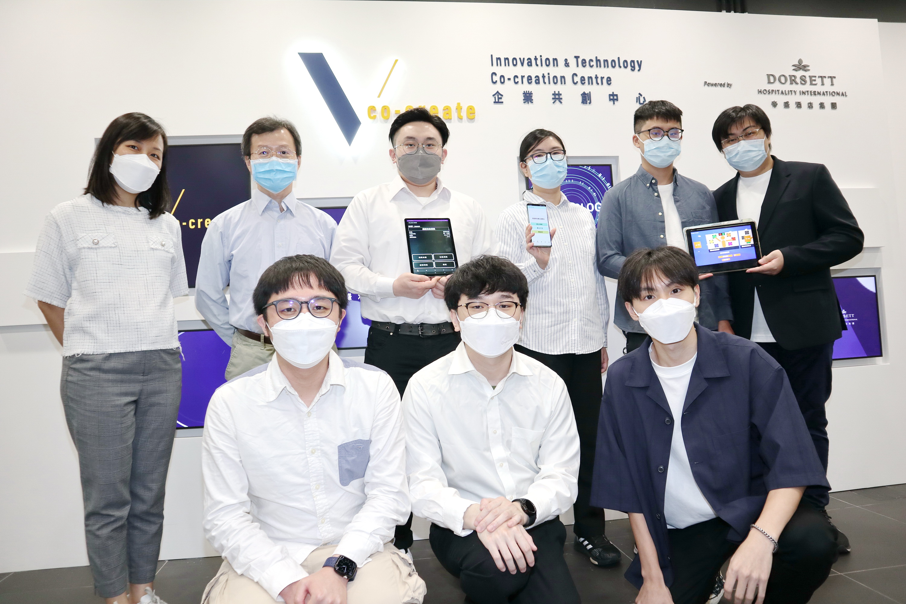 首次舉辦的「創建香港智慧社區」比賽，吸引18支隊伍、逾90名VTC學生參加。（陳偉健攝）