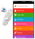 HealthPatch 硬體與HealthBook所傳出的頁面。